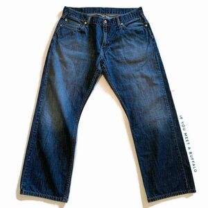 Levi’s 514 Men’s 36x30 Dark Wash Classic Straight Leg Fit Cotton